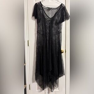 Dollskill widow black lace overlay dress